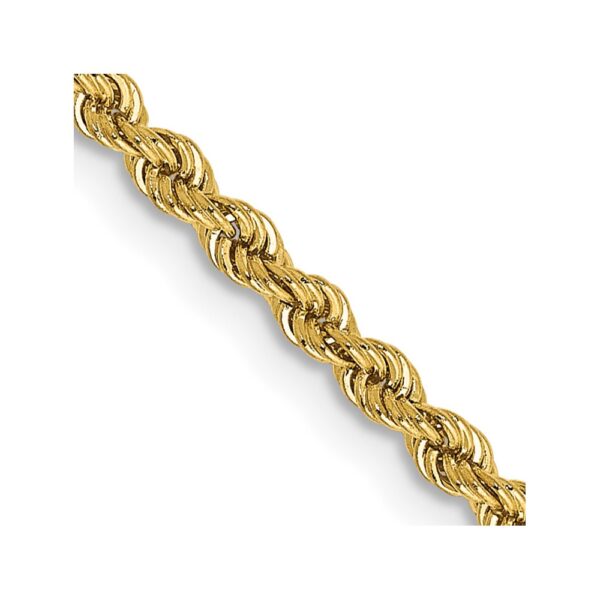 14K Regular Rope with Lobster Clasp Chain (2.25mm)
