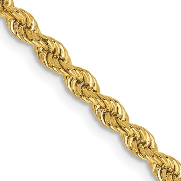14K Regular Rope with Lobster Clasp Chain (2.75mm)