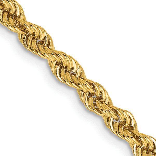 14K Regular Rope with Lobster Clasp Chain (3mm)