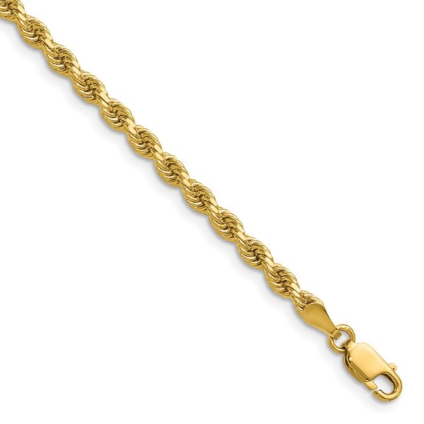 14K Diamond-cut Rope with Lobster Clasp Chain (3.25mm)
