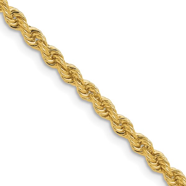 14k Regular Rope Chain (3.4mm)