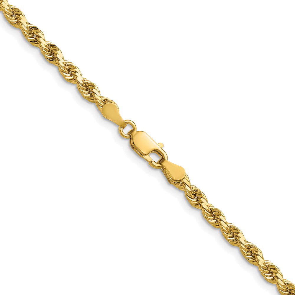 14K Diamond-cut Rope with Lobster Clasp Chain (3.5mm) - Image 3