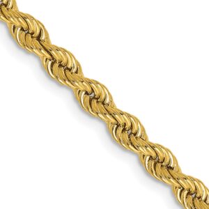 14K Regular Rope with Lobster Clasp Chain (3.65mm)