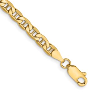 14k Semi-Solid Anchor Chain (4mm)