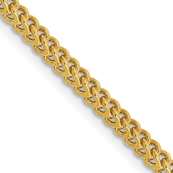 14K Semi-Solid Franco with Lobster Clasp Chain (2.2mm)