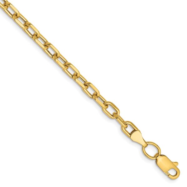 14k Semi-solid D/C Open Link Cable Chain (3.7mm)
