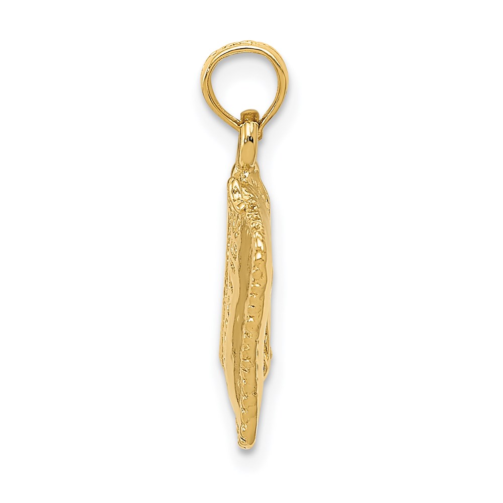 14k Satin 3-D Cosmetic Pouch Pendant - Image 2
